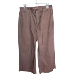 Everlane Tam Wide Leg Crop Chino Pants Sz 8